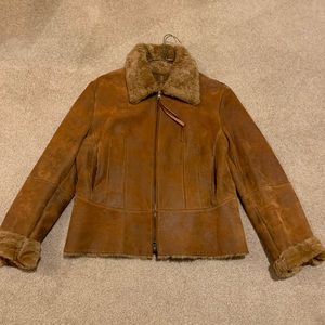 Guess Jacket Rustic Faux Fur  Shearling  L